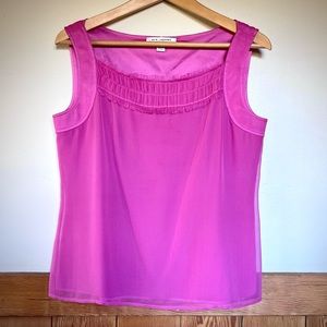 ST JOHN Silk Camisole Pink Sz S